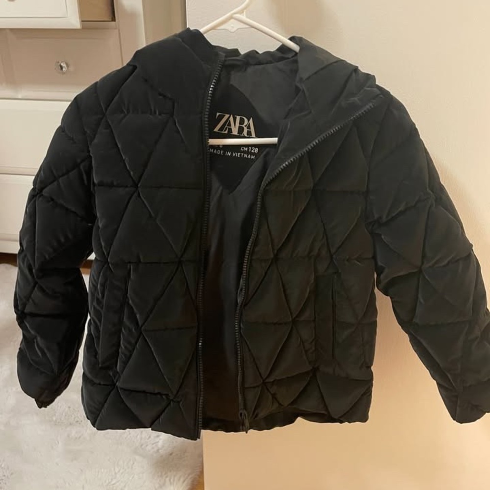 Zara Girls Quilted Puffer Jacket